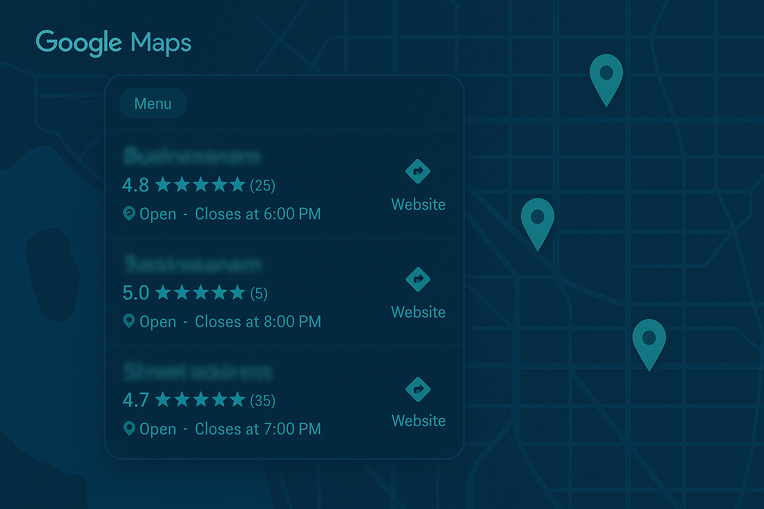 Local SEO Map Results